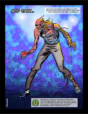 Acid Jack Vortex Universe Comic Book Character