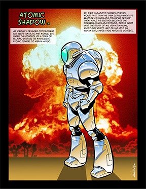 Atomic Shadow Vortex Universe Comic Book Character