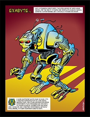 Exabyte Vortex Universe Comic Book Character