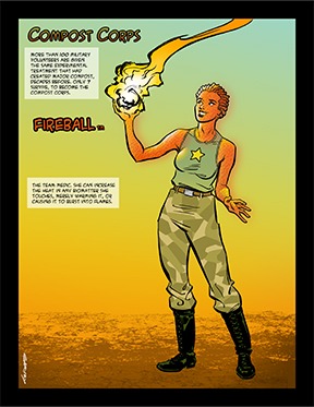 Fireball Vortex Universe Comic Book Character