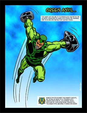 Green Anvil Vortex Universe Comic Book Character