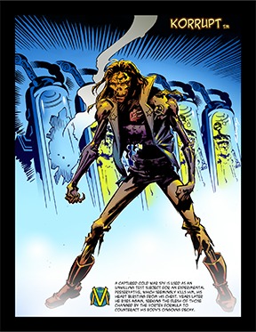 Korrupt Vortex Universe Comic Book Character