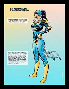 Polymera Comic Book Character