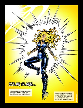 SolarFlare Vortex Universe Comic Book Character